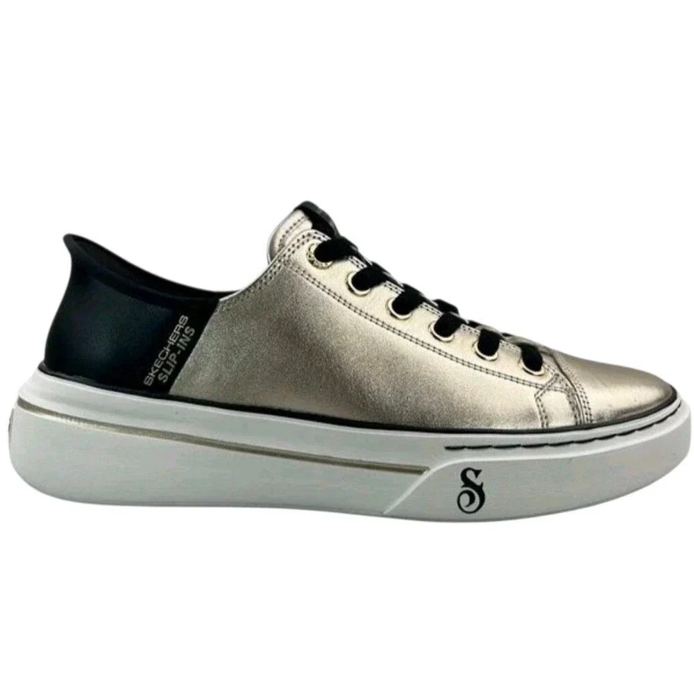 Skechers X Snoop One Low Dogg Slip-in Metallic Champagne Men's Sz  9 NWT
